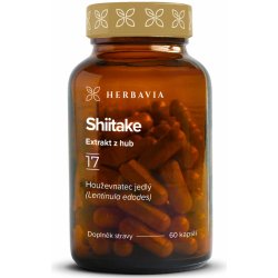 Herbavia Shiitake extrakt z hub 60 kapslí