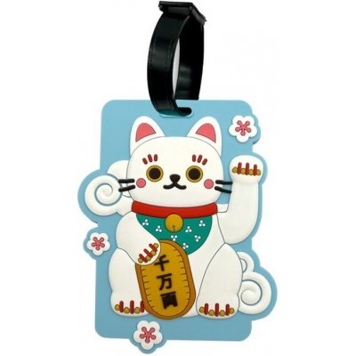 Jmenovka na zavazadlo s kočkou Maneki Neko – Zboží Dáma
