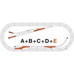 Roco Set kolejí ROCO LINE E s podložím 42023 – Zboží Dáma