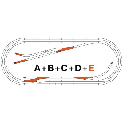 Roco Set kolejí ROCO LINE E s podložím 42023 – Zboží Dáma