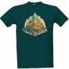 Pánské Tričko Tričko s potiskem Ostrov přírody a hor pánské Emerald