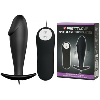 Pretty Love 10 x Ø 3 cm Vibrační anální kolík – Zboží Dáma