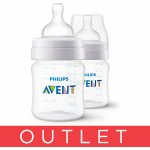 Philips Avent Anti-colic SCY100/02 kojenecká láhev anti-colic 2x125 ml – Zboží Dáma