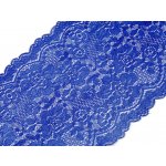 Elastická krajka / vsadka / běhoun šíře 18 cm Varianta: 5 modrá královská, Balení: 1 m – Sleviste.cz