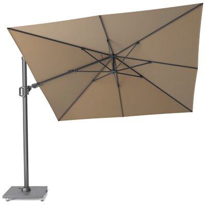 Platinum Slunečník Challenger 2 Classic 350 x 260 cm, Hnědý, barva rámu Antracitová – Hledejceny.cz