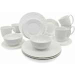 by inspire CROSS Jídelní souprava bílá 16 ks – Sleviste.cz