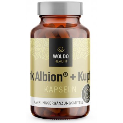 WoldoHealth Zinek s mědí 90 kapslí – Hledejceny.cz