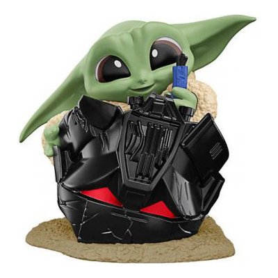Star Wars Bounty Collection Grogu – 5,5 Cm Actionfigur, Lichtschwert-Inspektion, Für Kinder Ab 4