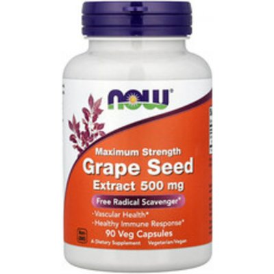 Now Foods Grape Seed Extract 500 mg Maximum Strength 90 veg kapslí – Hledejceny.cz