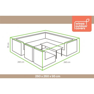 Winza Obal na sedací soupravu čtverec 260x260x95 cm – Hledejceny.cz