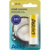 Balzám na rty Astrid Coconut Lip Balm SPF25 ochranný balzám na rty s vůní kokosu 4,8 g