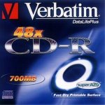 Verbatim CD-R 700MB 52x, printable, 50ks (43309) – Zboží Živě