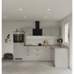 Flex Well Lund 280 cm barva čela světle šedá lesk barva korpusu kouřově šedá matný – Zboží Dáma