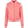 Dámská bunda Ladies Inset College Sweat Jacket pale pink