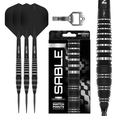 Šipky steel Red Dragon Sable Bomb 22g SP 90% wolfram – Hledejceny.cz