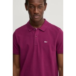 Tommy Jeans Bavlněné polo tričko vínová DM0DM18312