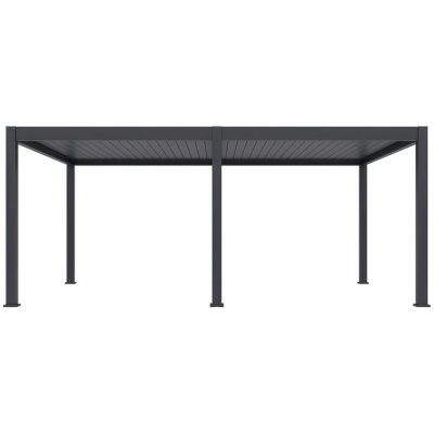 Hliníková pergola Gutroof DELUXE PRO AUTOMATIC 4x6 m, antracit – Hledejceny.cz