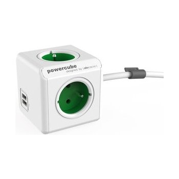 PowerCube Extended USB 1,5 m zelená