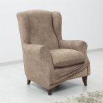 DekorTextil Elastický potah na ušák Estivella béžový DEK-855-2 – Zboží Mobilmania