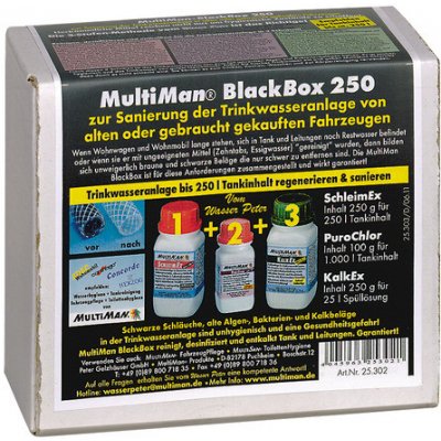 MultiMan Kompletní sada pro renovaci systémů pitné vody Black Box 250 250 g – Zbozi.Blesk.cz