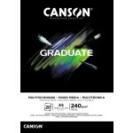 Canson Skicák Graduate Black Drawing 20 listů 120 gsm A4 – Zboží Dáma