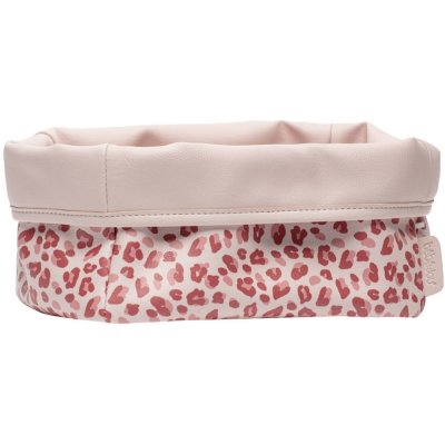 Bébé-Jou textilní košík na kojenecké potřeby Leopard Pink – Zboží Mobilmania
