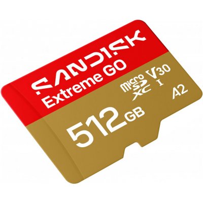 Sandisk Extreme Go Micro SDXC 512GB SDSQXGN-512G-GN6MN – Zboží Živě