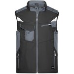 James & Nicholson pánská softshellová vesta JN845 Black
