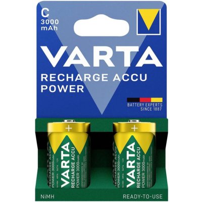 Varta BAT0357 C/R14 NiMH 3000 mAh, 1,2V, 2 ks – Zboží Živě