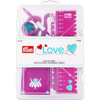 Startovací sada s potřebami na šití Prym Love růžová – Zboží Dáma