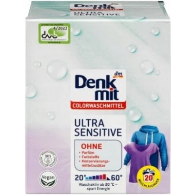 Denkmit Ultra Sensitive Prací prášek na barvy 1,35 kg – Zbozi.Blesk.cz