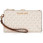 Michael Kors peněženka wristlet double zip logo vanilla – Zboží Dáma