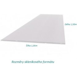 Arla Plast Komůrkový polykarbonát 4 mm 1,05 x 1,50 (1 ks)