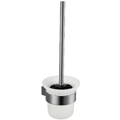 Kielle Vega WC štětka nástěnná s držákem matné sklo gun grey 40518027 – Hledejceny.cz