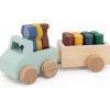 Dřevěná hračka Trixie Heimtierbedarf autíčko s přívěsem a zvířátky
