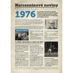 Narozeninové noviny 1976 s vlastní fotografií a textem S fotografií a textem – Zboží Mobilmania