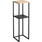 Yamazaki Kovový stojan na květiny Tower černý 80 cm – Zboží Dáma