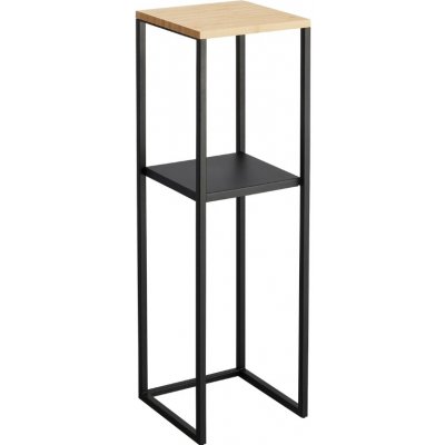 Yamazaki Kovový stojan na květiny Tower černý 80 cm – Zboží Dáma