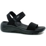 ČERNÉ DÁMSKÉ SANDÁLY SKECHERS GO WALK ARCH FIT SANDAL POLISHED 140264 BBK – Zboží Dáma