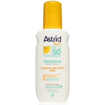 Astrid Sun Sensitive SPF50+ mléko na opalování spray 150 ml