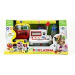 Teddies Pokladna digitální plast 29cm s doplňky na baterie se zvukem se světlem v krabici – Zboží Mobilmania