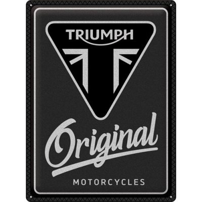 Postershop Plechová cedule: Triumph (Original Motorcycles) - 30x40 cm – Zboží Mobilmania