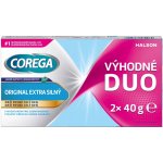 Corega Original fixační krém na umělá chrup extra silný 2 x 40 g – Hledejceny.cz