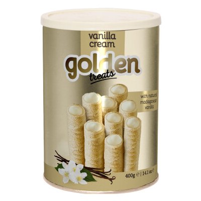 Golden Break Trubičky plněné krémem s madagaskarskou vanilkou 400 g – Zboží Dáma