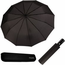 Doppler Magic Fiber Major černý s pouzdrem pánský plně automatický deštník černý