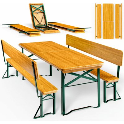 Jurhan Germany Praktik 991551 Pivní set s opěrkami 170 cm – Zboží Mobilmania