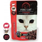 Fine Cat Grain-Free Adult kuřecí v omáčce 100 g – Zbozi.Blesk.cz