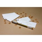 Jmenovky 9 x 5 cm - hrubě strukturovaný papír 240g - 20 ks – Zboží Dáma