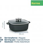Kela pekáč z litého hliníku čtvercový s poklicí 28 cm KERROS – Hledejceny.cz