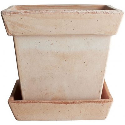 Květináč s podmiskou Gaia Square Rosa 30 cm Bergs Potter – Hledejceny.cz